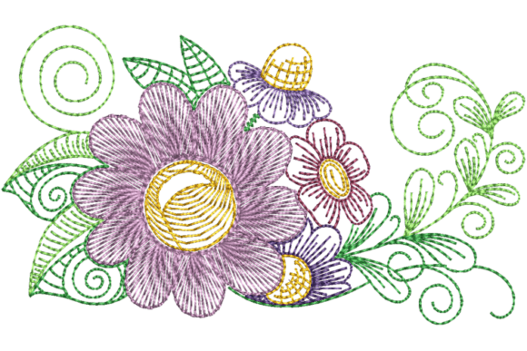 Download Spring Flower Arrangement Embroidery - Arrangement Collection