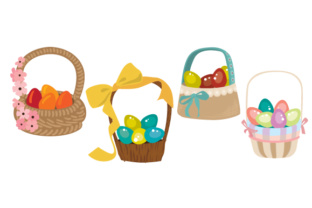Download Colorful Easter Baskets - Easter baskets Collection