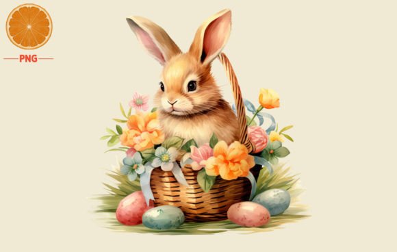 Download Easter Baskets with Egg,rabbit Clipart - Easter baskets Collection