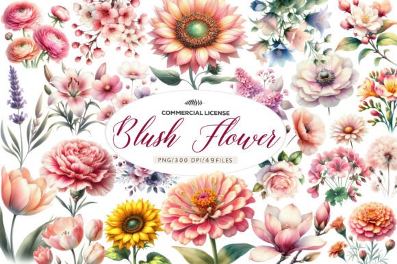 Download Blush Flower Clipart - Blush Collection