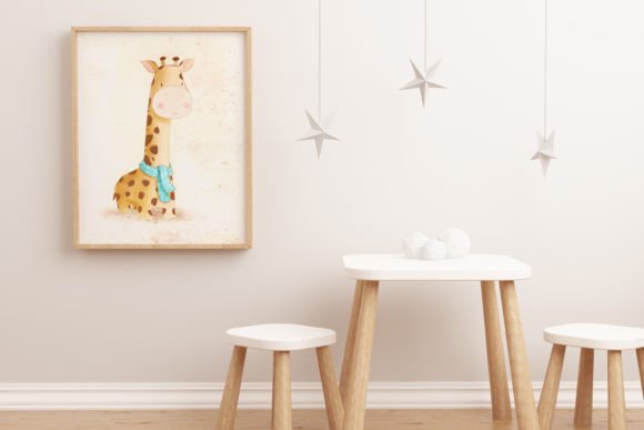 Download Cute Giraffe Nursery Art, Printable Art - Giraffe nursery Collection
