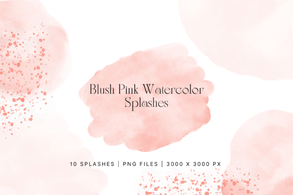 Download Blush Pink Watercolor Splash, Splatter - Premium Resources