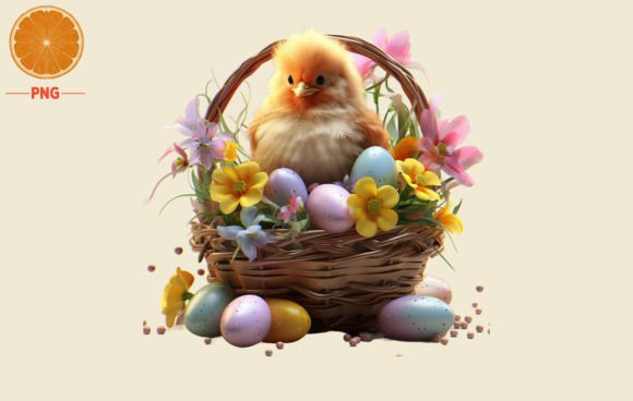 Download Easter Baskets with Egg,chicken Clipart - Easter baskets Collection